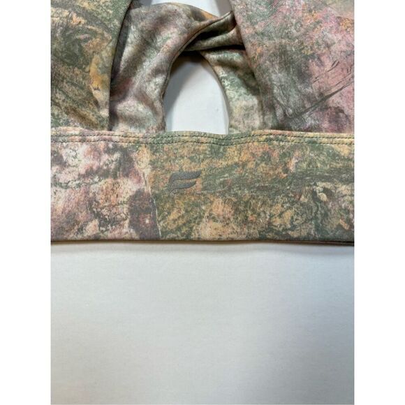 Fabletics Oasis Twist Sports Bra Moonrock Swirl Open Cross Back Size Extra Large - Picture 6 of 9